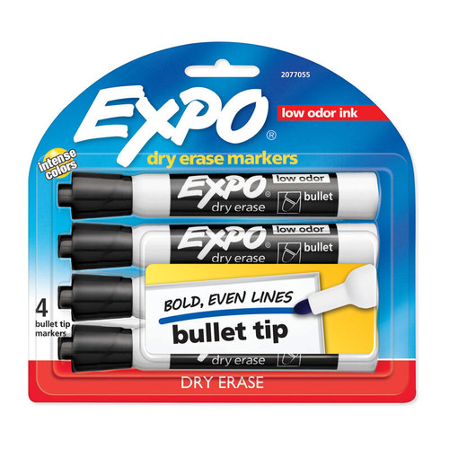 Expo W/B Mrkr Blt Blk Packet of 4 Boxes X 6