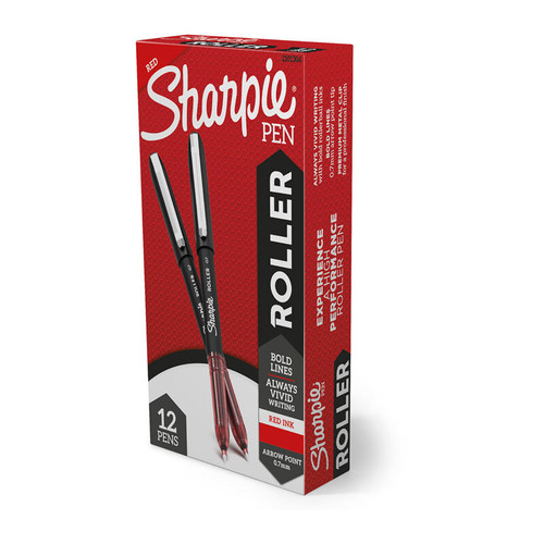 Sharpie RB 0.7mm Arrow Pt Red Boxes X 12