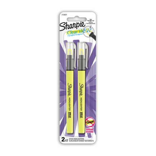 Sharpie C/V Hiltr Stk Yellow Packet of 2 Boxes X 6
